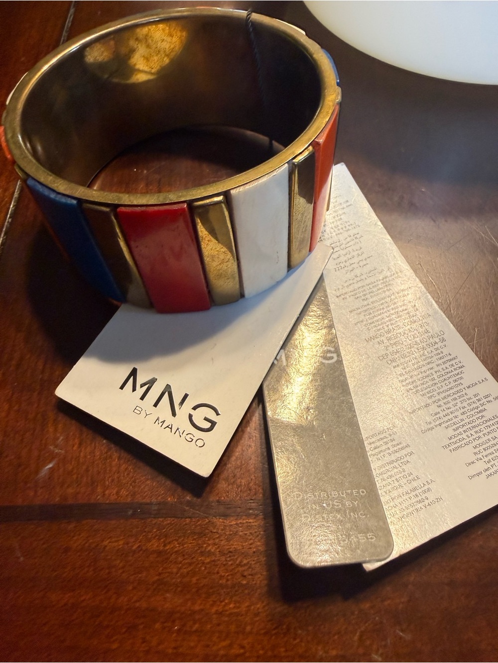 MNG by Mango Multicolor Enamel & Metal Bracelet